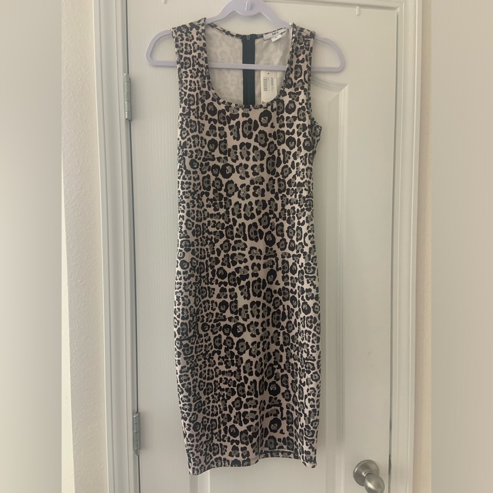 NWT Bar lll Leopard Print Dress Small
